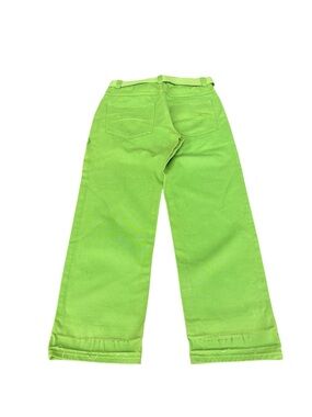 VTG Y2K Red BBQ baggy pants skater hip hop cyberpunk green Sz 34
